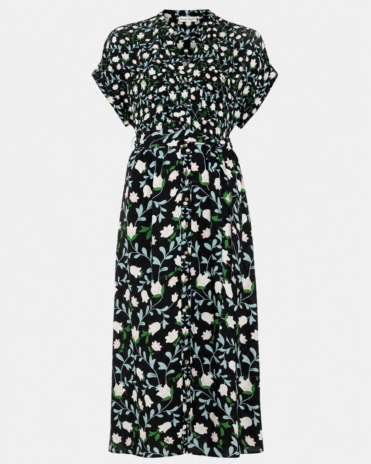 Floral Midi Shirt Dress - Image 4