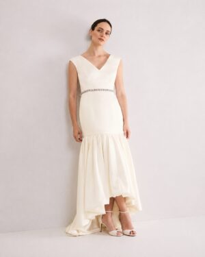 Ivory Jewelled Maxi Dress